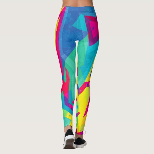 Funky Neon Leggings (Achterkant)