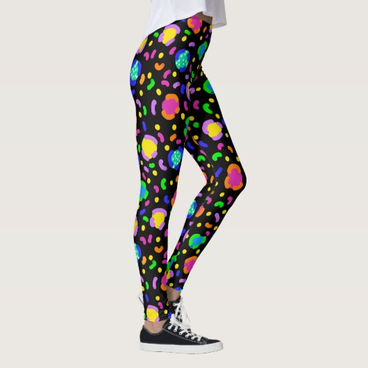 Funky Neon Leopard Leggings (Rechts)