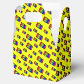 Funky Neon Rainbow Block Patroon Bedankdoosjes (Geopend)