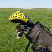 Funky Neon Rainbow Block Patroon Golfheadcover (Insitu)