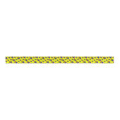 Funky Neon Rainbow Block Patroon Grosgrain Lint (Voorkant)