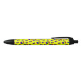 Funky Neon Rainbow Block Patroon Zwarte Inkt Pen (Bovenkant)