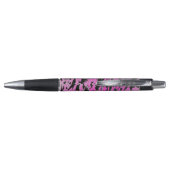 Funky Neon roze en zwart print Pen (Achterkant)