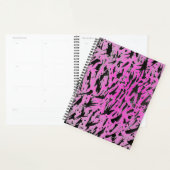 Funky Neon roze en zwart print Planner (Display)