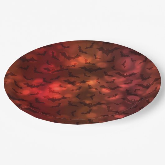 Funky Neon Spooky Bats Happy Halloween Paper Bord (Gekanteld)