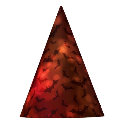 Funky Neon Spooky Bats Happy Halloween Paper Pet Feesthoedjes (Voorkant)