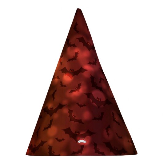 Funky Neon Spooky Bats Happy Halloween Paper Pet Feesthoedjes (Rechts)