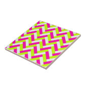Funky Neon Weaved Zigzag Chevron Andes Tegeltje (Zijkant)