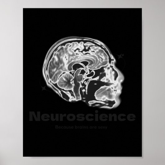 Funky Nerdy Sticker Poster (Voorkant)