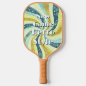 Funky nieuw spel Retro stijl grappig Pickleball Paddle (Voorkant)