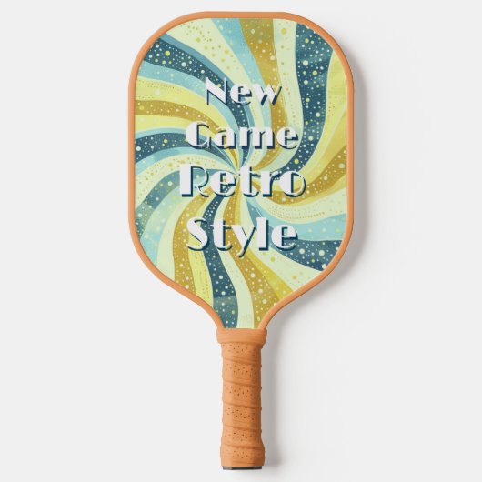 Funky nieuw spel Retro stijl grappig Pickleball Paddle (Voorkant)