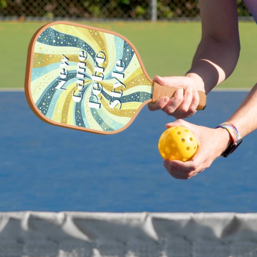 Funky nieuw spel Retro stijl grappig Pickleball Paddle (Insitu)