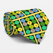 Funky Numbers Wiskunde Colorful Stropdas (Opgerold)