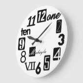 Funky Numbra Square Wall Clocks - op maat Grote Klok (Hoek)