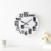Funky Numbra Square Wall Clocks - op maat Grote Klok (Huis)