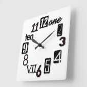 Funky Numbra Square Wall klokken (Hoek)