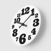 Funky nummer wandklok (Hoek)