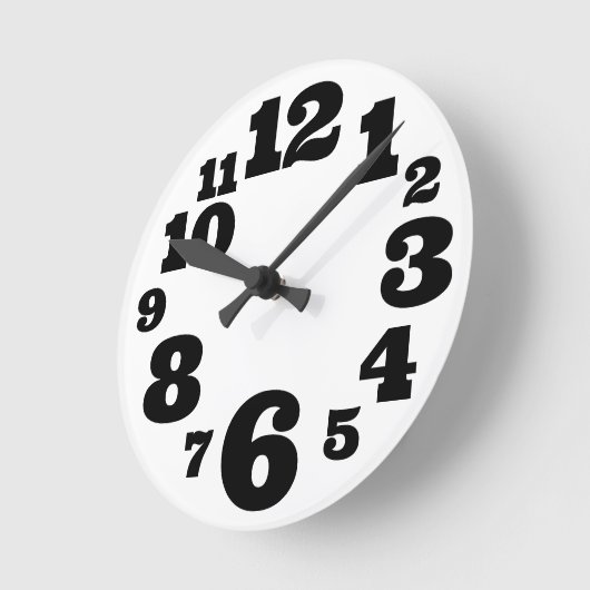 Funky nummer wandklok (Hoek)