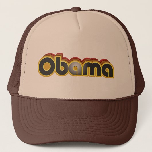 Funky Obama Trucker Hat Pet (Voorkant)