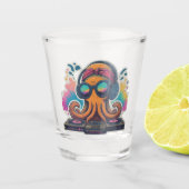 Funky Octopus DJ Shot Glas (Voorkant)