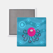 Funky Octopus Magneet (Voorkant / Achterkant)