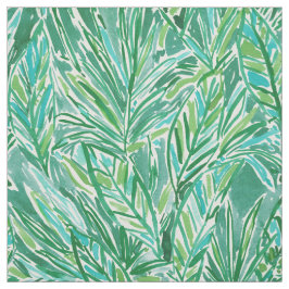 FUNKY OERWOUD Wild Green Tropical Leaf Pattern Stof