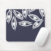 Funky oogpatroonproduct muismat (Met muis)