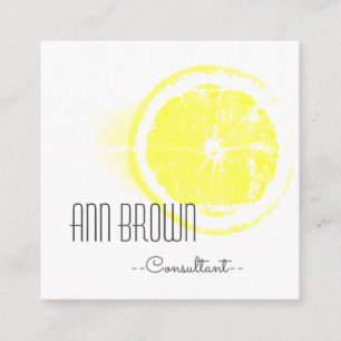 Funky Oranje Biologisch Voel Bedrijfskaart Vierkante Visitekaartje