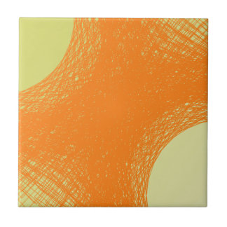 funky oranje kleur tegeltje