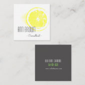 Funky Oranje Organic Feel Visitekaartje (Voorkant / Achterkant)