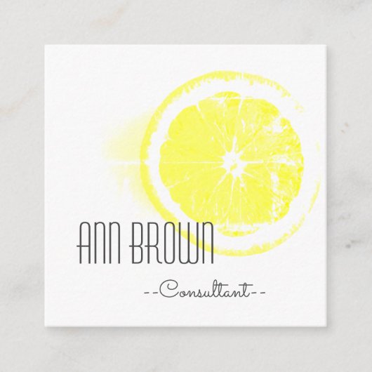 Funky Oranje Organic Feel Visitekaartje (Voorkant)