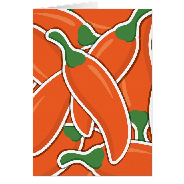 Funky oranje pepers (Voorkant)
