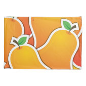 Funky oranje peren kussensloop (Achterkant)