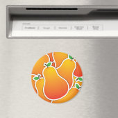 Funky oranje peren magneet (Insitu (Vaatwasser))