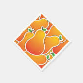 Funky oranje peren servet (Hoek)