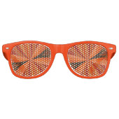 Funky Oranje Retro Zonnebril (Voorkant)