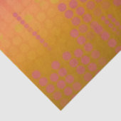Funky Oranje Roze Stippen Ombre Tissuepapier (Detail)