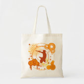 Funky Oranje Symbolen Canvas tas (Voorkant)
