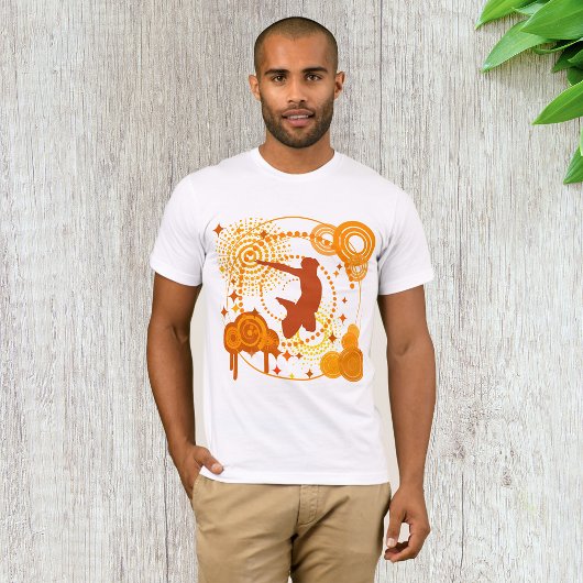 Funky Oranje Symbols Mannen T-shirt
