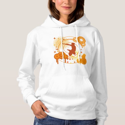 Funky Oranje Symbols Weemhuiden Hoodie (Voorkant)