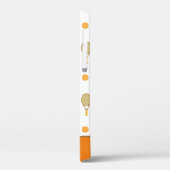 Funky Oranje Tennis Fun Kinder Gepersonaliseerde S Case-Mate iPhone Case (Achterkant / Links)