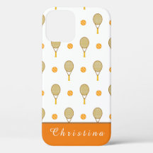 Funky Oranje Tennis Fun Kinder Gepersonaliseerde S