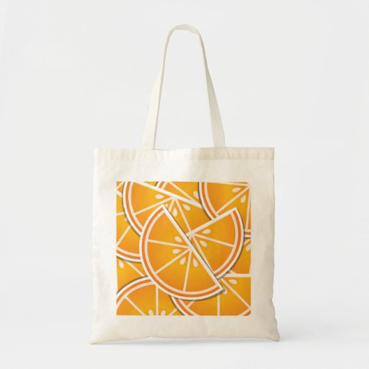 Funky oranje wig tote bag (Voorkant)