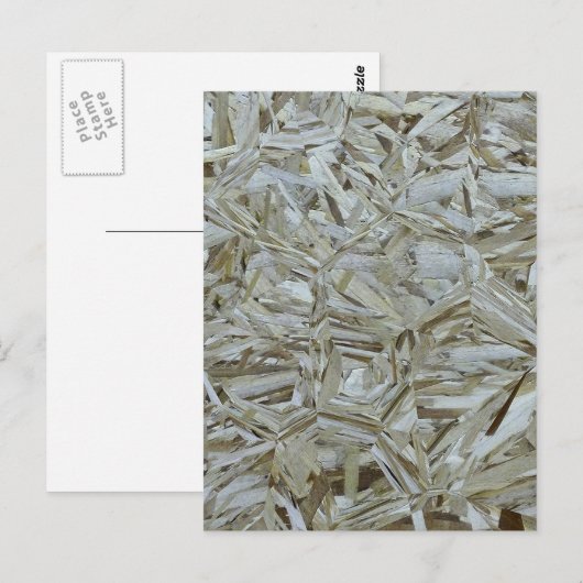 Funky OSB Texture Chipwood Briefkaart (Voorkant / Achterkant)