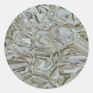 Funky OSB Texture Chipwood Ronde Sticker