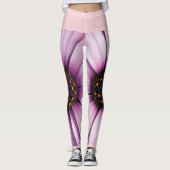 Funky Osteospermum bloem Leggings (Voorkant)