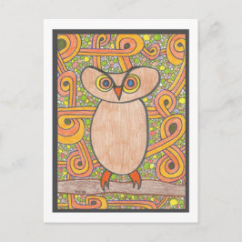 Funky Owl Briefkaart