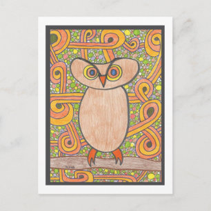 Funky Owl Briefkaart