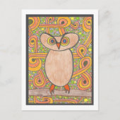 Funky Owl Briefkaart (Voorkant)