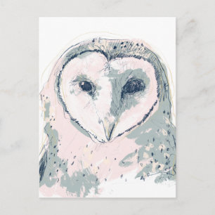 Funky Owl Portrait Briefkaart